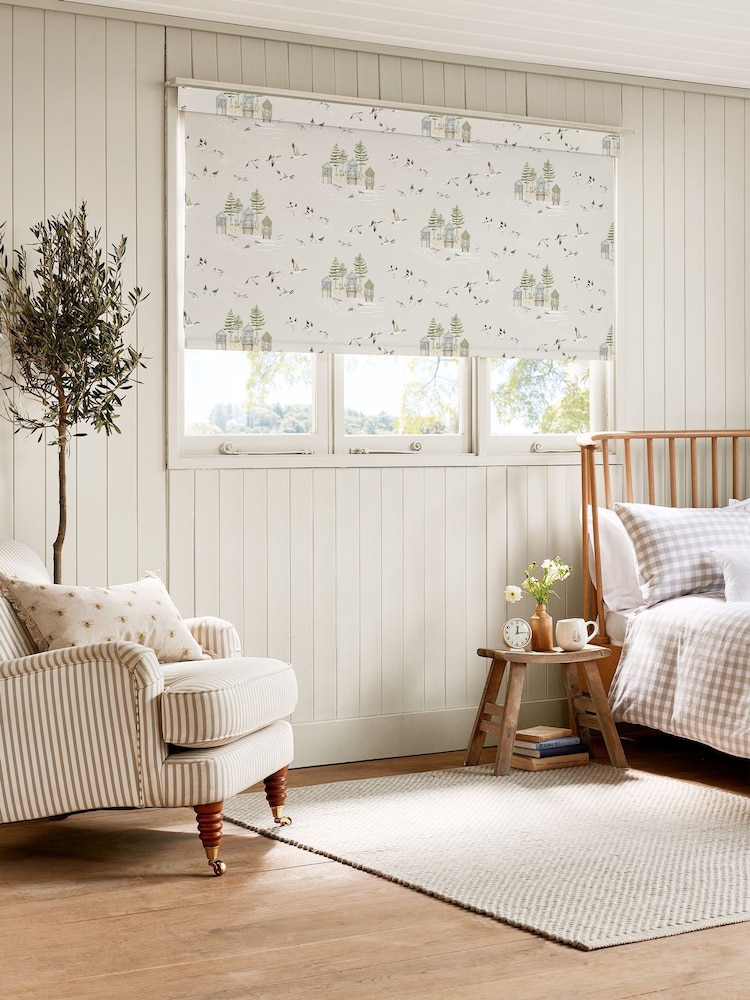 Sophie Allport Off White Seabirds Made To Measure Roller Blinds - Image 2 of 6 Sophie Allport Off White Seabirds Made To Measure Roller Blinds - Image 2 of 6