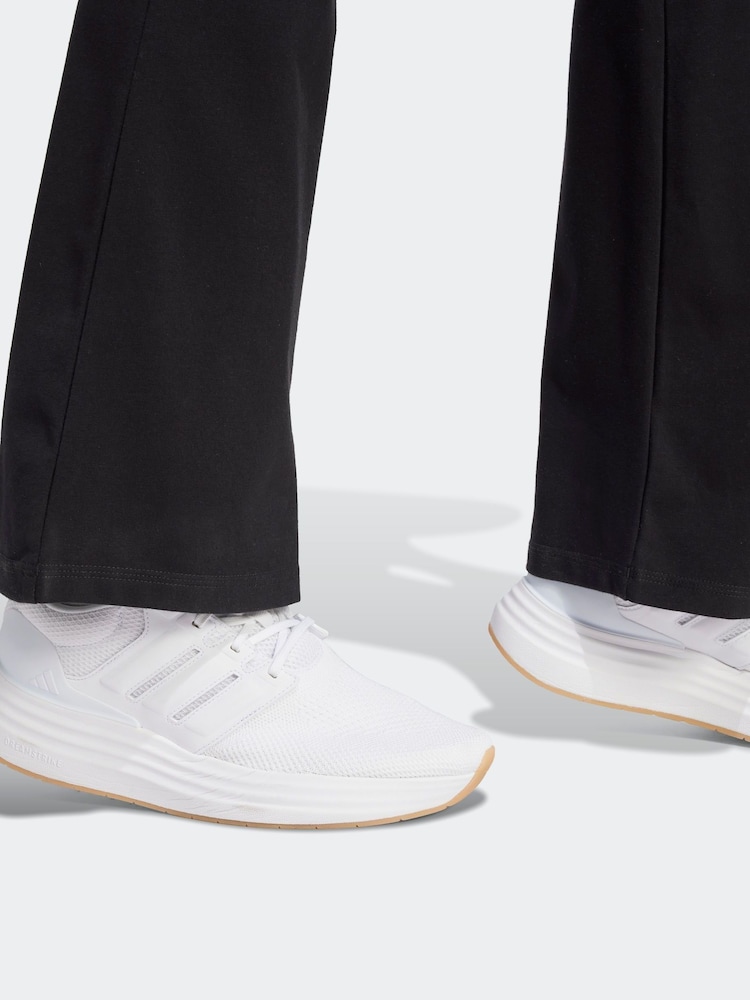 adidas Black Small Logo Flare Leggings - Image 5 of 6