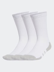 adidas White Essentials Crew Socks 3 Pack - Image 1 of 4