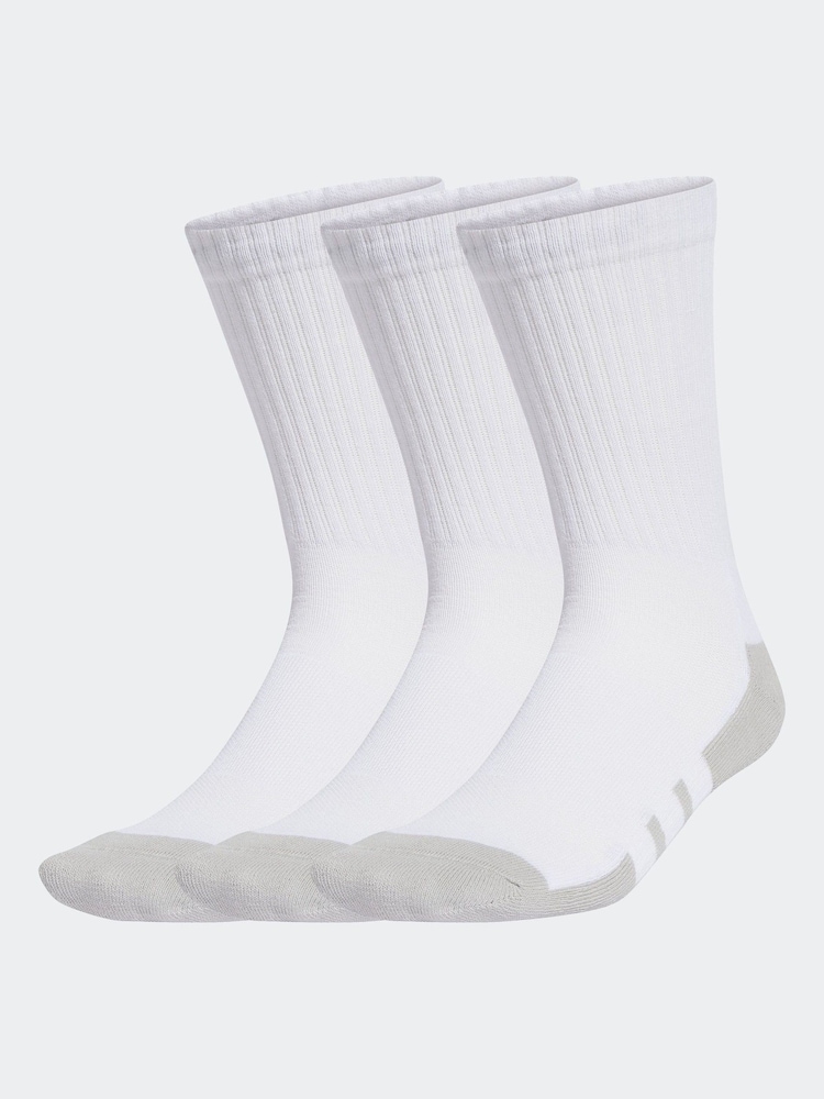 adidas White Essentials Crew Socks 3 Pack - Image 1 of 4