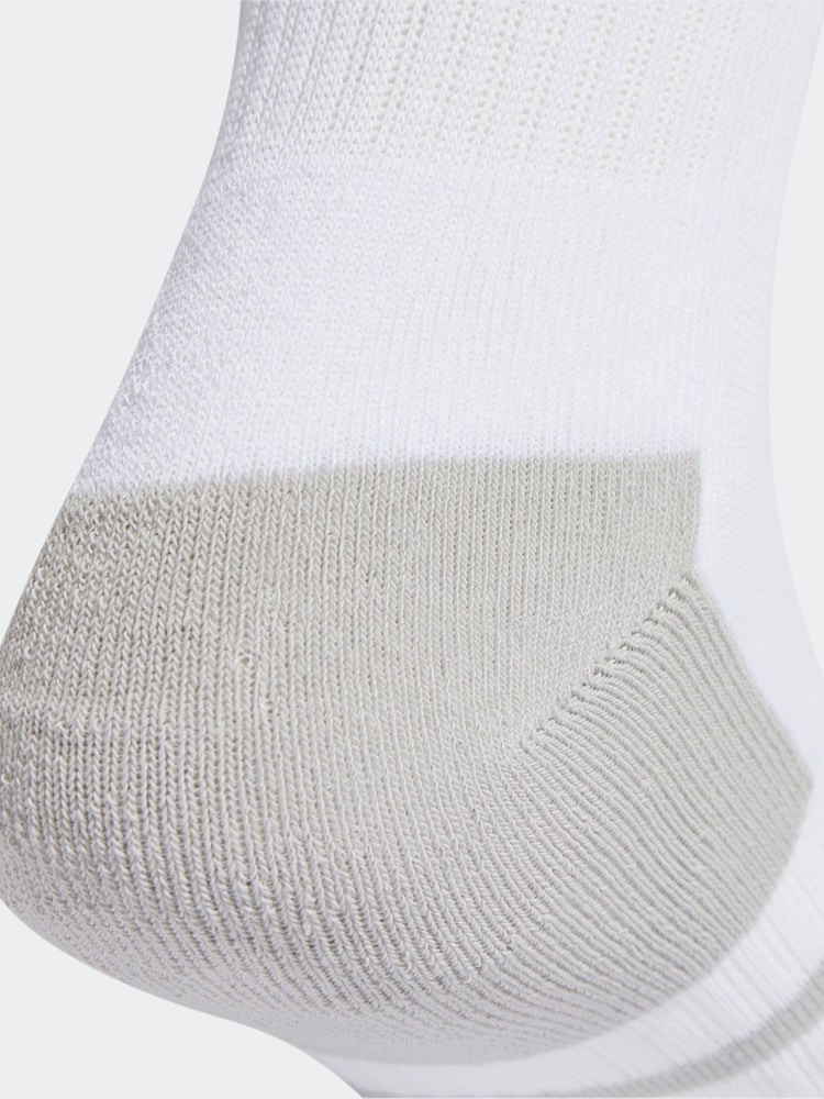 adidas White Essentials Crew Socks 3 Pack - Image 4 of 4