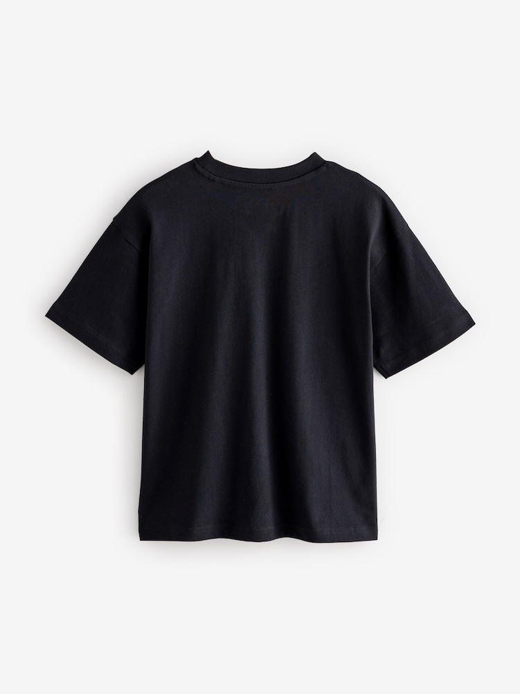 Black Licensed Mandalorian Short Sleeve T-Shirt (3-16yrs) - Image 2 of 4
