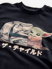 Black Licensed Mandalorian Short Sleeve T-Shirt (3-16yrs) - Image 3 of 4