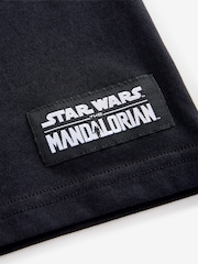 Black Licensed Mandalorian Short Sleeve T-Shirt (3-16yrs) - Image 4 of 4