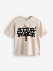 Natural Licensed Star Wars T-Shirt (3-16yrs) - Image 1 of 4