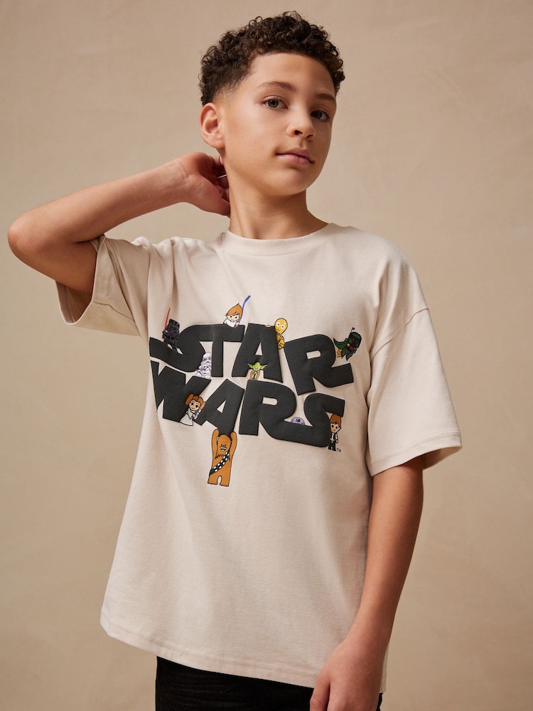 Natur - Lizenziertes Star Wars T-Shirt (3–16Jahre) - Bild 2 von 9 Natur - Lizenziertes Star Wars T-Shirt (3–16Jahre) - Bild 2 von 9