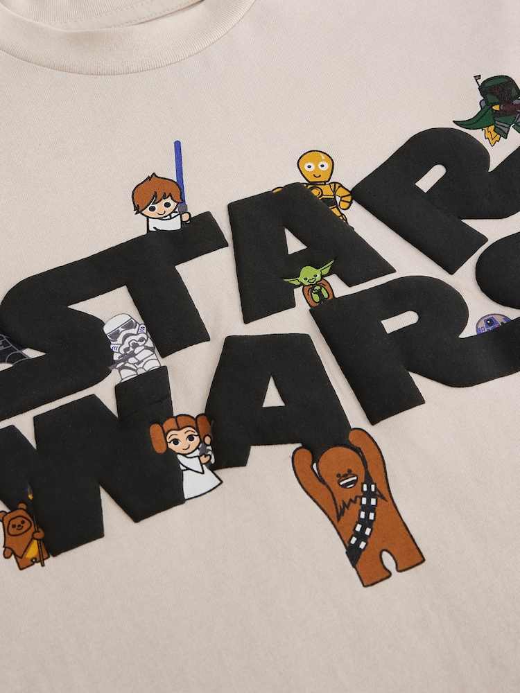 Natural Licensed Star Wars T-Shirt (3-16yrs) - Image 4 of 4