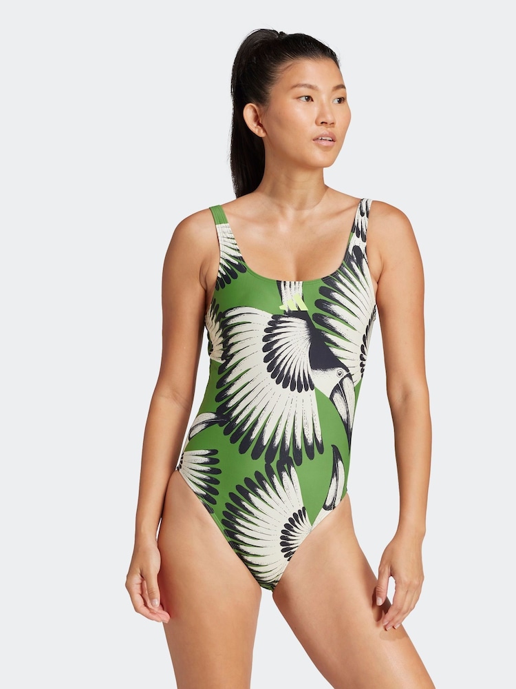 adidas Green Farm Swimsuit - Image 3 of 6