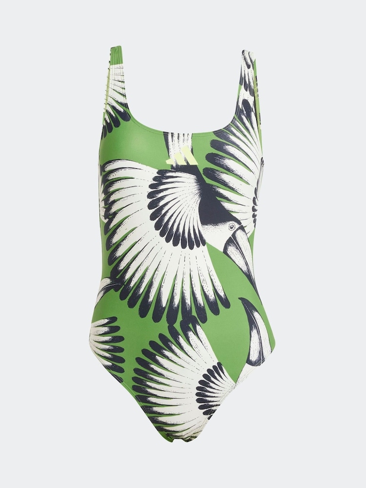 adidas Green Farm Swimsuit - Image 6 of 6