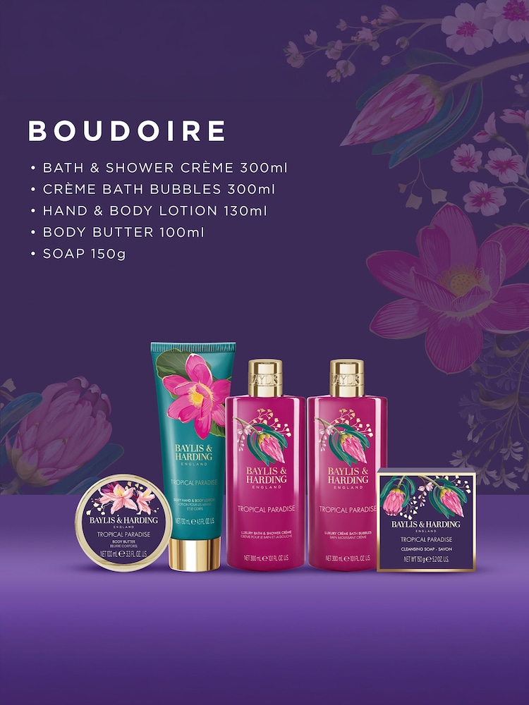 Baylis & Harding Multi Boudoire Luxury Pamper 5 Piece Tin Gift Set - Image 2 of 5 Baylis & Harding Multi Boudoire Luxury Pamper 5 Piece Tin Gift Set - Image 2 of 5