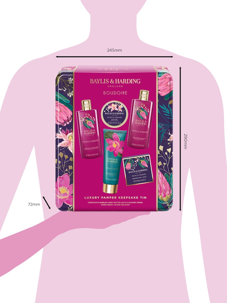 Baylis & Harding Multi Boudoire Luxury Pamper 5 Piece Tin Gift Set - Image 5 of 5 Baylis & Harding Multi Boudoire Luxury Pamper 5 Piece Tin Gift Set - Image 5 of 5