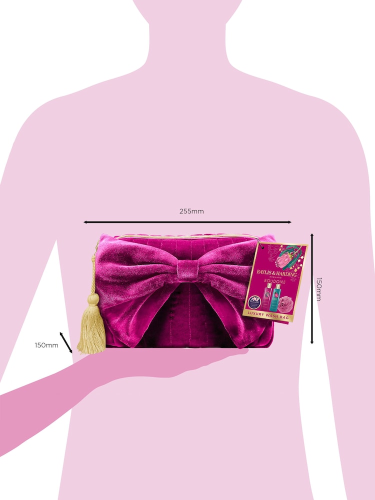 Baylis & Harding Boudoire Luxury Bow Wash Bag Set - Image 5 of 5 Baylis & Harding Boudoire Luxury Bow Wash Bag Set - Image 5 of 5