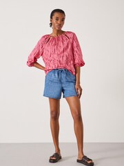 Hush Pink Ariella Cut Out Detail Blouse - Image 2 of 6