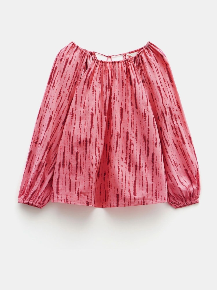 Hush Pink Ariella Cut Out Detail Blouse - Image 6 of 6