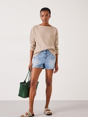 Hush Nude Faye Textured Waffle 100% Cotton Top - Image 2 of 5