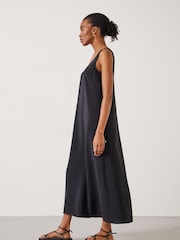 Schwarz - Hush Sophie Scoop Neck 100% Cotton Maxi Dress - Bild 4 von 5