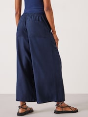 Hush Blue Melissa Linen Blend Wide Leg Trousers - Image 3 of 5