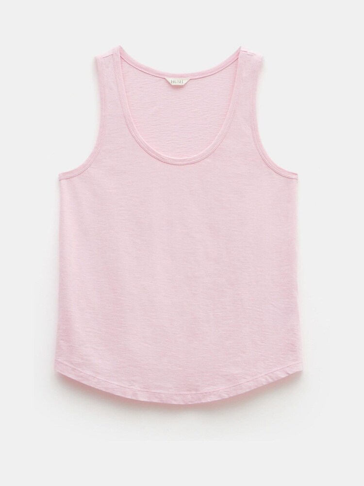 Hush Pink Cotton Slub Tank Top - Image 2 of 5 Hush Pink Cotton Slub Tank Top - Image 2 of 5