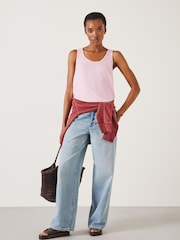 Hush Pink Cotton Slub Tank Top - Image 2 of 4