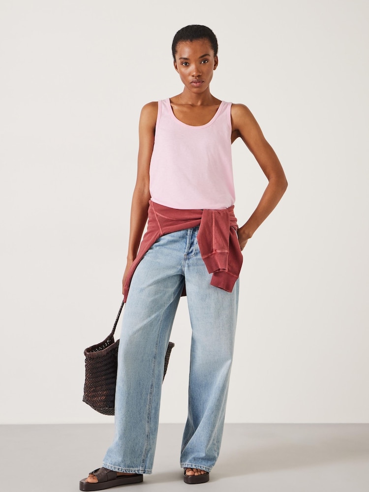 Hush Pink Cotton Slub Tank Top - Image 2 of 4
