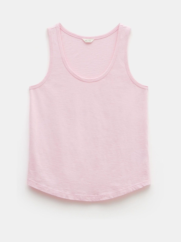 Hush Pink Cotton Slub Tank Top - Image 4 of 4