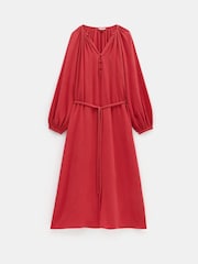 Rot - Hush – Clarice – Midikleid aus 100 % Baumwolle - Bild 4 von 4