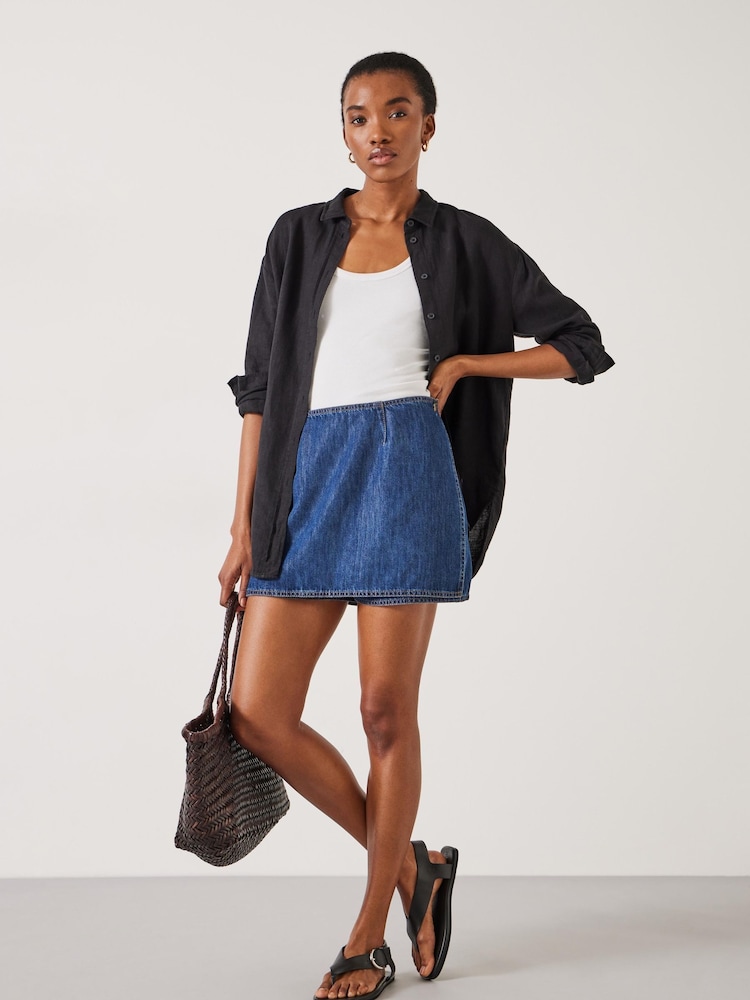 Hush Madeline Denim Mini Skort - Bild 1 von 5