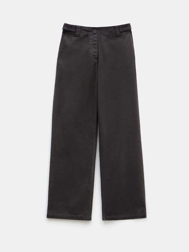 Hush Black Kia Washed Baker 100% Cotton Trousers - Image 5 of 5
