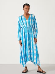 Hush Blue Clarette Check Maxi Dress - Image 1 of 6