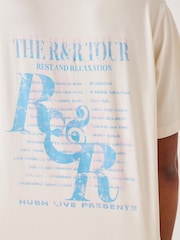 Hush White 100% Cotton R&R Graphic T-Shirt - Image 4 of 5