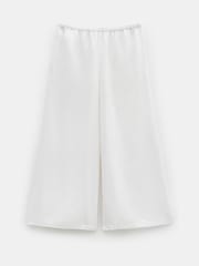 Hush White Melissa Linen Blend Wide Leg Trousers - Image 5 of 5