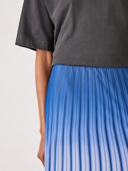 Hush Blue Olivia Maxi Ombre Pleat Skirt - Image 3 of 5