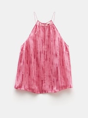 Hush Pink Tina Halter Neck 100% Cotton Top - Image 6 of 6