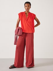 Hush Red Viola Sleeveless Cotton Blouse - Image 1 of 4
