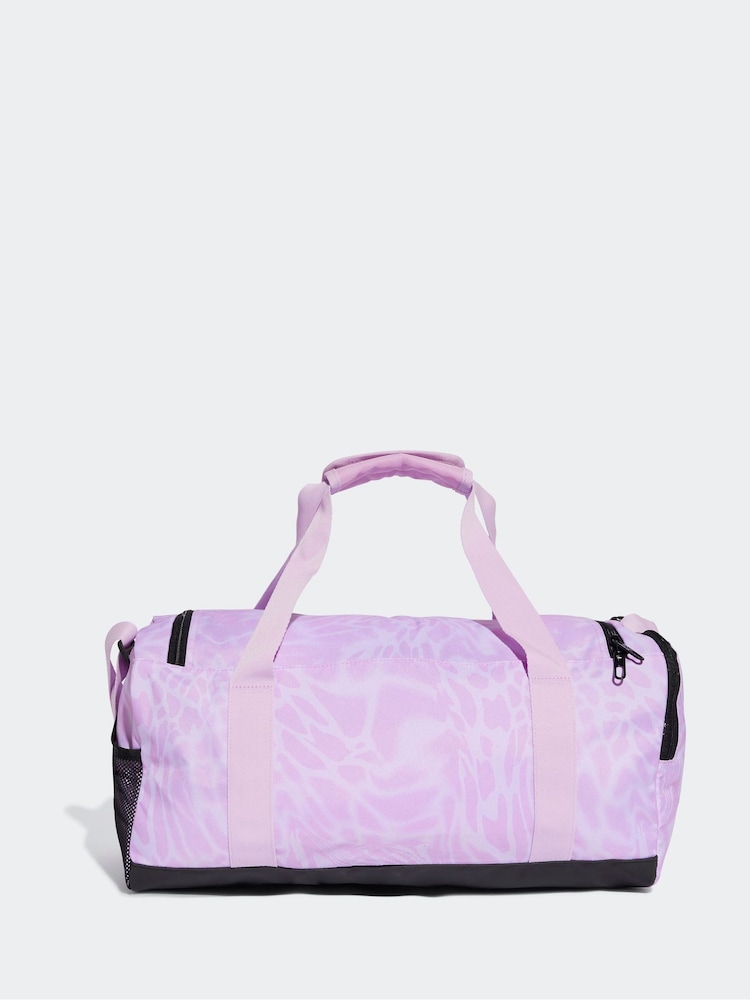 adidas Purple Linear Small Graphic Duffle Bag - Image 2 of 6