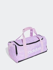 adidas Purple Linear Small Graphic Duffle Bag - Image 6 of 6