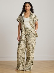 Lauren Ralph Lauren Green Relaxed Fit Print Short-Sleeve Shirt - Image 3 of 9