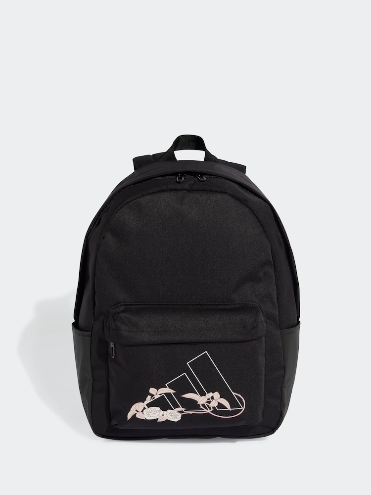 adidas Black Flower Backpack - Image 1 of 6