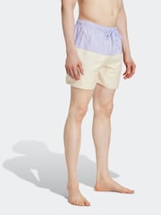 adidas Purple Short Length Colorblock CLX Swim Shorts - Image 3 of 6