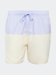 adidas Purple Short Length Colorblock CLX Swim Shorts - Image 6 of 6