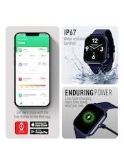 Peers Hardy Blue Reflex Active Nexus Lite Navy Silicone Strap Smart Watch - Image 5 of 6