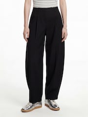 PIECES Black Barrel Trousers - Image 1 of 5