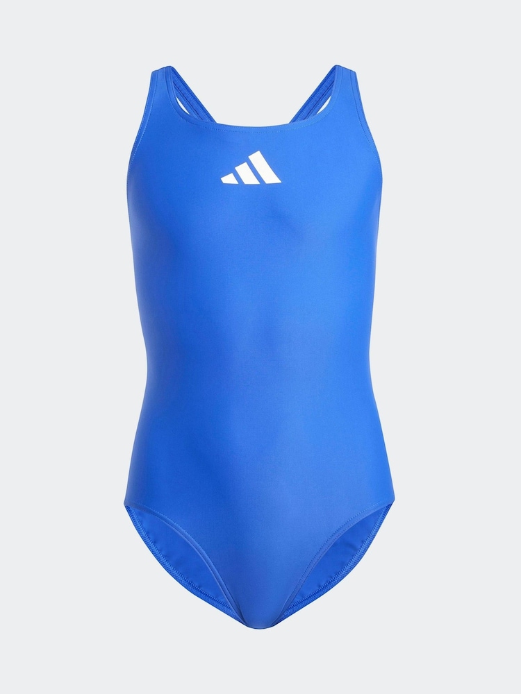 Синій - adidas Маленький однотонний купальник з логотипом - Image 1 of 5