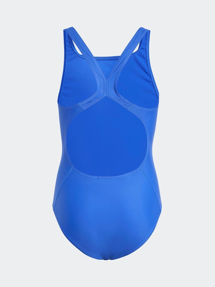 Синій - adidas Маленький однотонний купальник з логотипом - Image 2 of 5