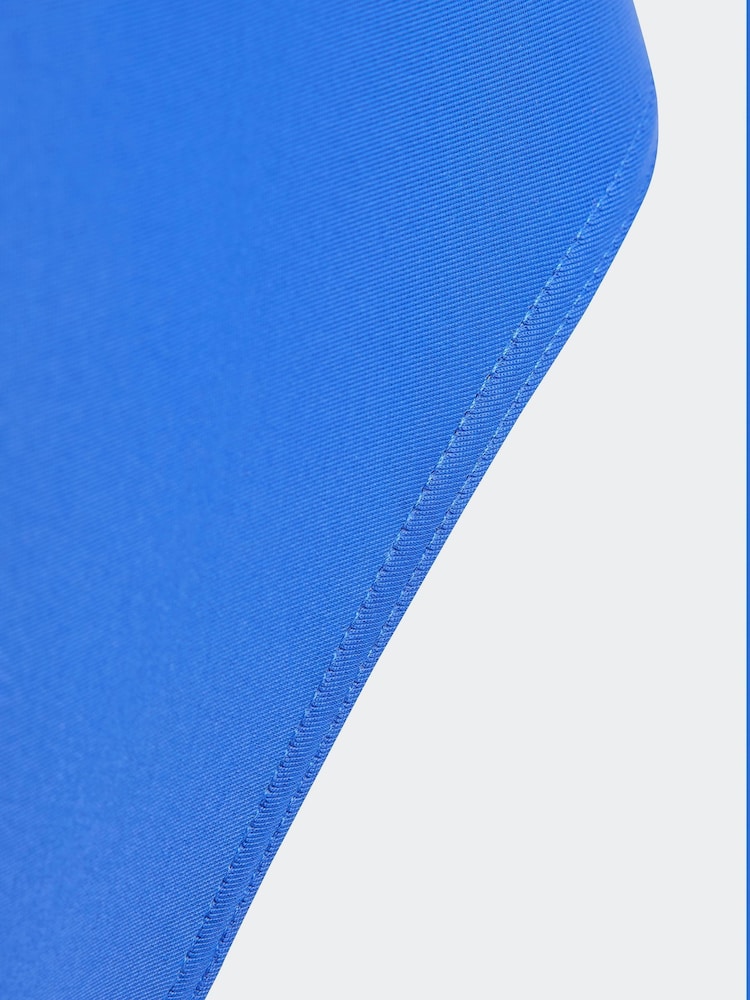 adidas Blue Small Solid Logo Swimsuit - Image 3 of 5