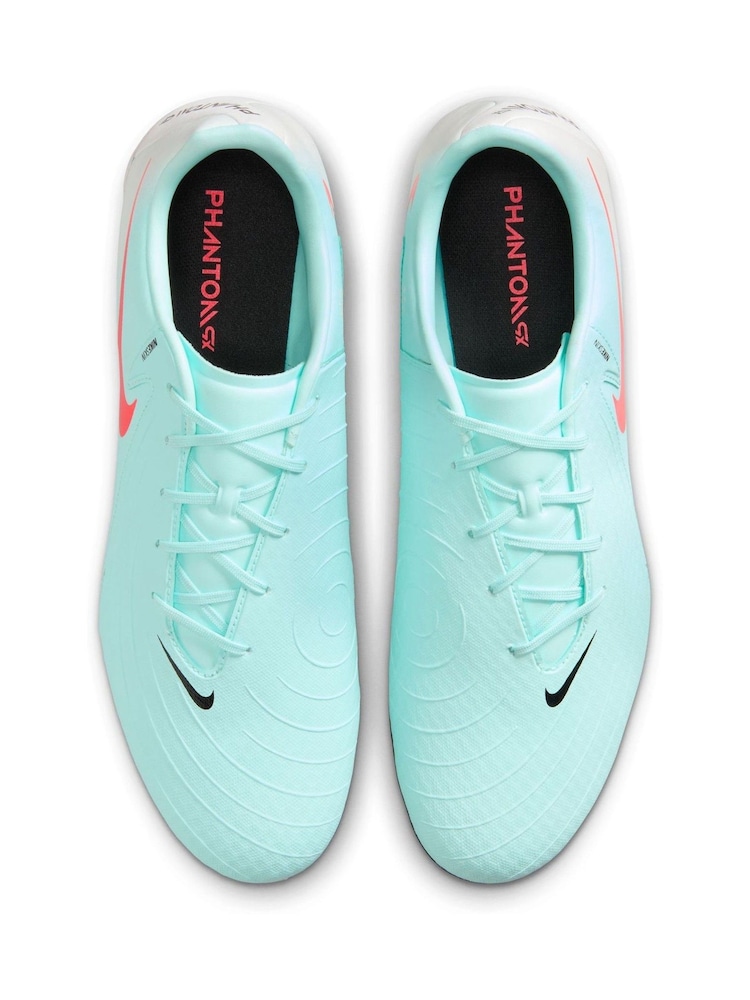 Nike Green Adults Phantom 2 Club Pink Ground Football Boots - Image 8 of 12