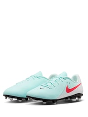 Nike Blue Kids Phantom Club Blue Ground Football Boots - Image 3 of 9