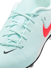 Nike Blue Kids Phantom Club Blue Ground Football Boots - Image 6 of 9