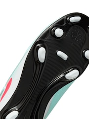 Nike Blue Kids Phantom Club Blue Ground Football Boots - Image 8 of 9