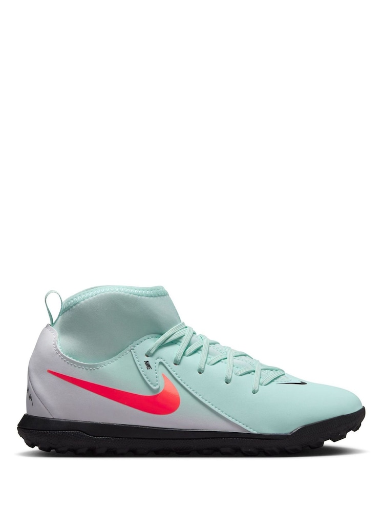 Nike Green Kids Phantom Luna 2 Club Turf Football Boots - Image 1 of 10